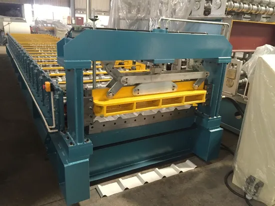 Rolo galvanizado do painel do telhado do metal do ferro corrugado da folha do telhado que forma a máquina