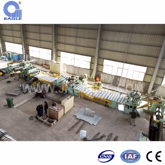 Máquina de linha de corte de bobina de aço galvanizado inoxidável laminado a quente/frio